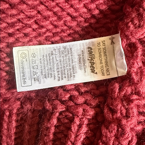 Super Soft Edikted Anina Oversized Knit Cardigan Size M - Picture 7 of 11